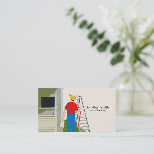 ハウスペインター名刺 名刺 (スタンド正面)