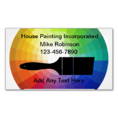 ハウスペインター磁気モダン名刺 マグネット名刺 (正面)