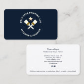 ハウスペインター絵を描クロスブラシ名刺 名刺 (正面/裏面)