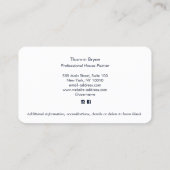 ハウスペインター絵を描クロスブラシ名刺 名刺 (裏面)