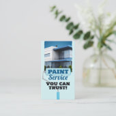 ハウスペインター絵を描コントア絵を描サービス 名刺 (スタンド正面)