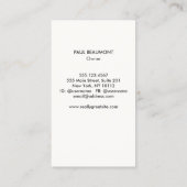 ハウスペインター絵を描ブラシのロゴ 名刺 (裏面)