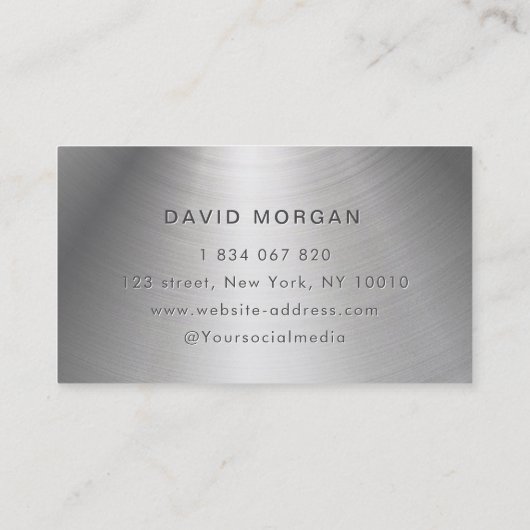 ハウスペインター金属製名刺 名刺 (裏面)