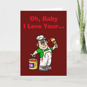 ハウスペインター（オス）誕生日カスタマイズカード(It!) カード (正面)