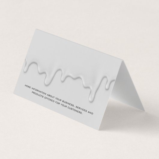 ハウスペインター |ドリップ絵を描中 名刺 (裏面)