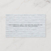 ハウスペインター |ローラーホーム絵を描ロゴ |レンガ 名刺 (裏面)