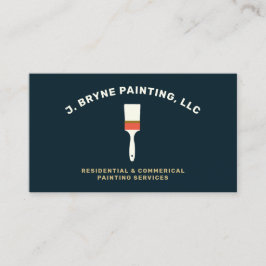 ハウスペイ絵を描ントブラシ名刺 名刺