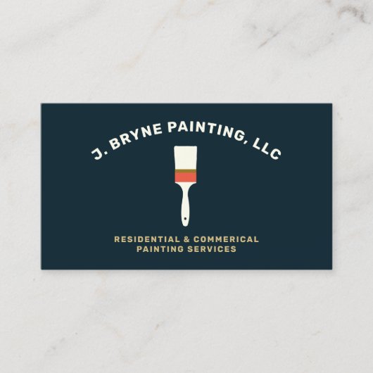 ハウスペイ絵を描ントブラシ名刺 名刺 (正面)