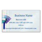 ハウスペイ絵画ターの壁張りビジネスカー マグネット名刺 (正面)