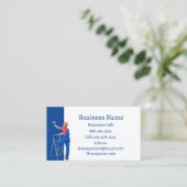 ハウスペイ絵画ターの壁張りビジネスカー 名刺 (スタンド正面)