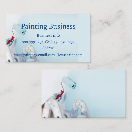 ハウスペイ絵画ターカスタムズの名刺 名刺 (正面/裏面)