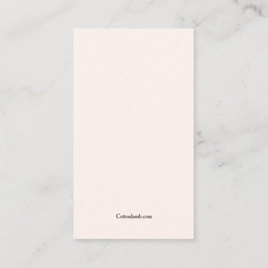 ハウスペッツシッティングサービス名刺 名刺 (裏面)