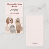 ハウスペッツシッティングサービス名刺 名刺 (正面/裏面)