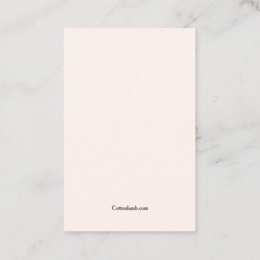 ハウスペッツベテリナアポイントメントカード 名刺 (裏面)