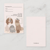 ハウスペッツベテリナアポイントメントカード 名刺 (正面/裏面)