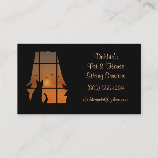 ハウスペットキャットシッティングアンドサービス 名刺 (正面)