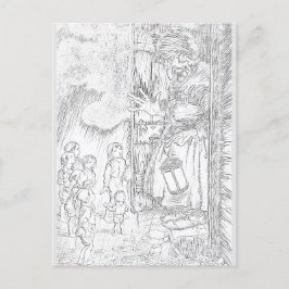 ハウスペンシルアートスケッチカラー |はがき ポストカード