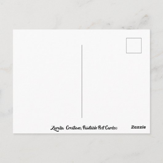 ハウスペンシルアートスケッチカラー |はがき ポストカード (裏面)