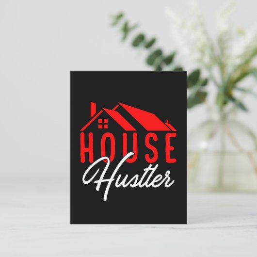 ハウスホイスラー不動産仲介業者物売り ポストカード (スタンド正面)