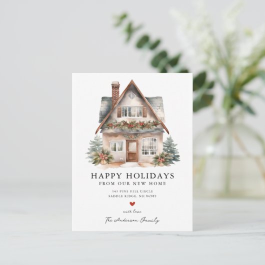 ハウスホリデー魅力的ムービングアナウンスメント 案内ポストカード (スタンド正面)