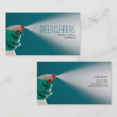 ハウスホームクリーニングクリーナーズウィンドウズハウスキーピング 名刺 (正面/裏面)