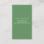 ハウスホームクリーニングハウスキーピングサービス 名刺 (裏面)