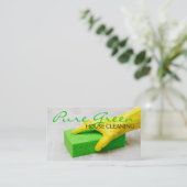 ハウスホームクリーニング、クリーナーズ名刺 名刺 (スタンド正面)