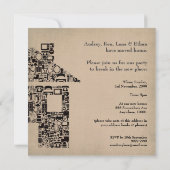 ハウスホーム引っ越し祝いパーティームービングパーティの招待状 招待状 (裏面)