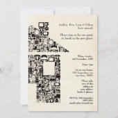 ハウスホーム引っ越し祝いパーティーレノパーティの招待状 招待状 (裏面)