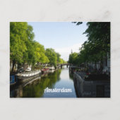 ハウスボーツオンアムステルダムキャナルパーソナライズド ポストカード (正面)