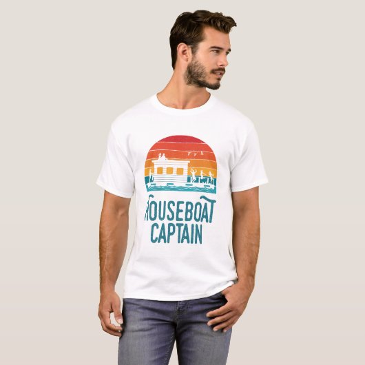 ハウスボートキャプテン Tシャツ (正面フル)