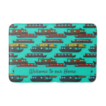 ハウスボートナローボーカラフルトバージェスパターン（の模様が）ある