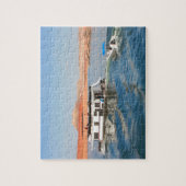 ハウスボートメイキング波、Lake Powell、アリゾナ ジグソーパズル (縦)