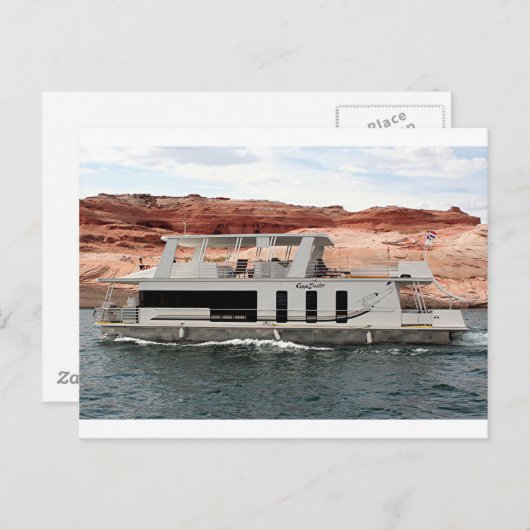 ハウスボート,レイクパウエル,アリゾナ, USA 10 ポストカード (正面/裏面)