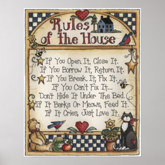 ハウスポスターのルール ポスター