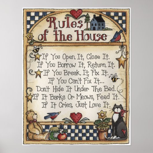 ハウスポスターのルール ポスター (正面)
