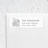 ハウスポートレートファミリーネーム差出人住所 ラベル