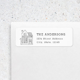 ハウスポートレートファミリーネーム差出人住所 ラベル