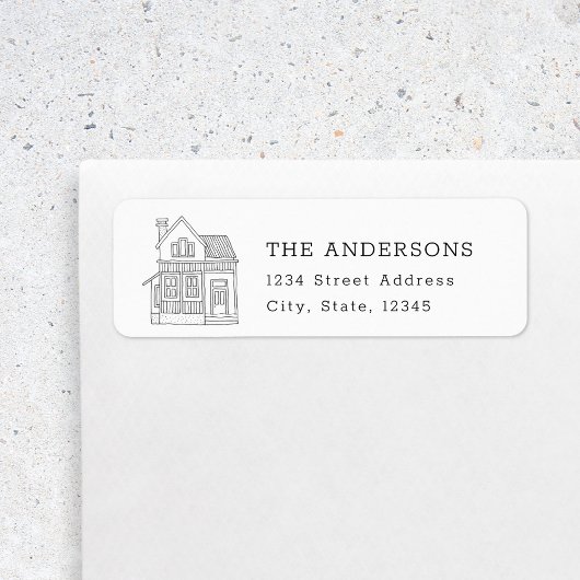 ハウスポートレートファミリーネーム差出人住所 ラベル