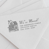 ハウスポートレート引っ越しました差出人住所 セルフインキングスタンプ