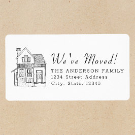 ハウスポートレート引越アナウンス差出人住所 ラベル