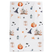 ハウスポ幽霊のよく出るックタキュラハローウィンパーティ ミディアムペーパーバッグ (裏面)