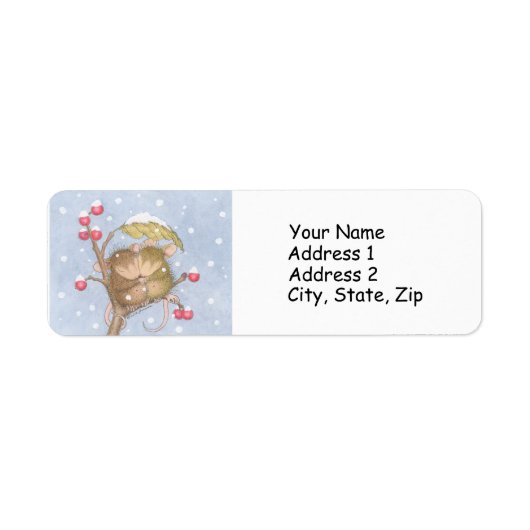 ハウスマウスデザイン®住所 シール (正面)