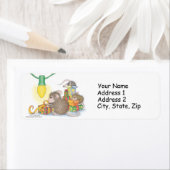 ハウスマウスデザイン®住所 シール (インサイチュ)