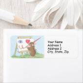 ハウスマウスデザイン®住所 シール (インサイチュ)