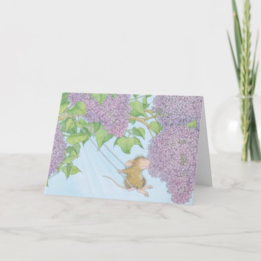 ハウスマウスデザイン® - Notecards カード (正面)