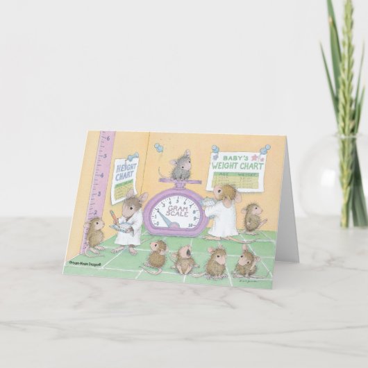 ハウスマウスデザイン® - Notecards カード (正面)