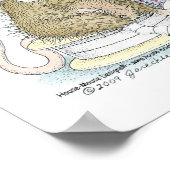 ハウスマウスデザイン® - Wall Art ポスター (角)