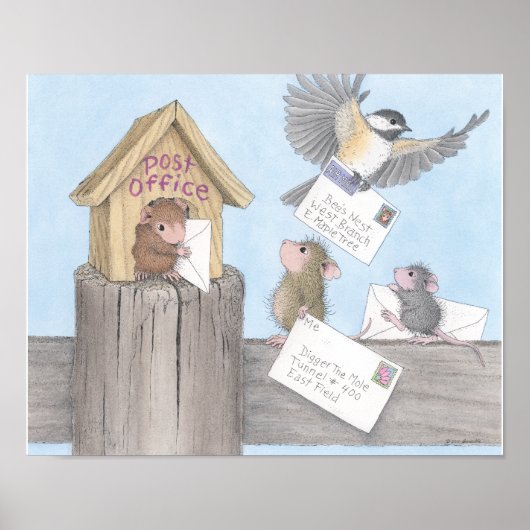 ハウスマウスデザイン® - Wall Art ポスター (正面)