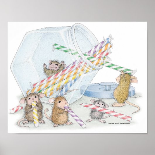 ハウスマウスデザイン® - Wall Art ポスター (正面)